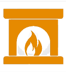 Fireplace repair icon