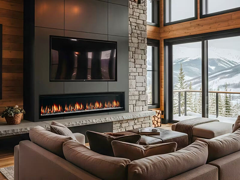 Allusion Edge Electric Fireplace